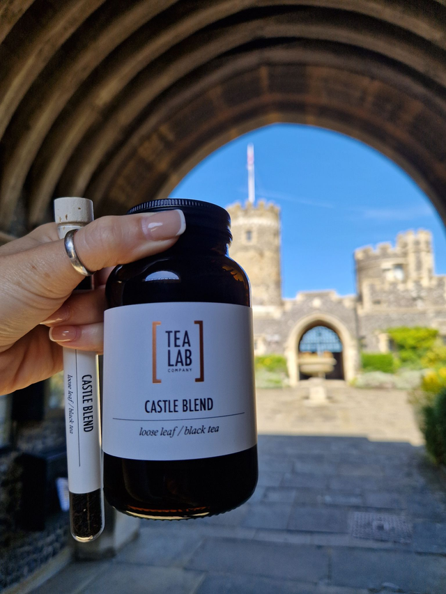 Castle Blend tea tube